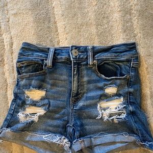 American Eagle Hi-Rise Shortie Shorts- Size 2